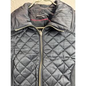 White House Black‎ Market Quilted Moto Style Front Zip Jacket Womens Size Medium
